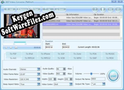 007 Video Converter Platinum key free