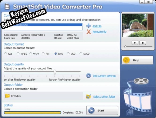 1 SmartSoft Video Converter Key generator