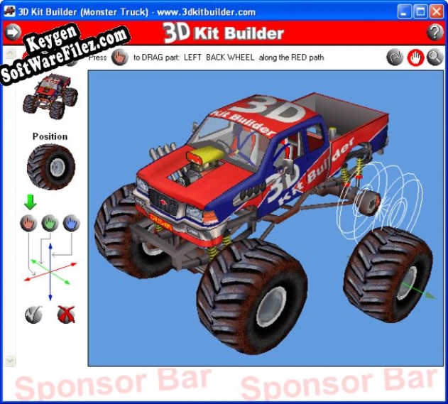 3D Kit Builder (Monster Truck) key free