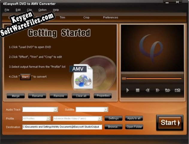 4Easysoft DVD to AMV Converter activation key
