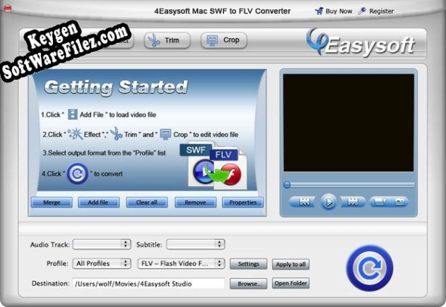 Activation key for 4Easysoft Mac SWF to FLV Converter