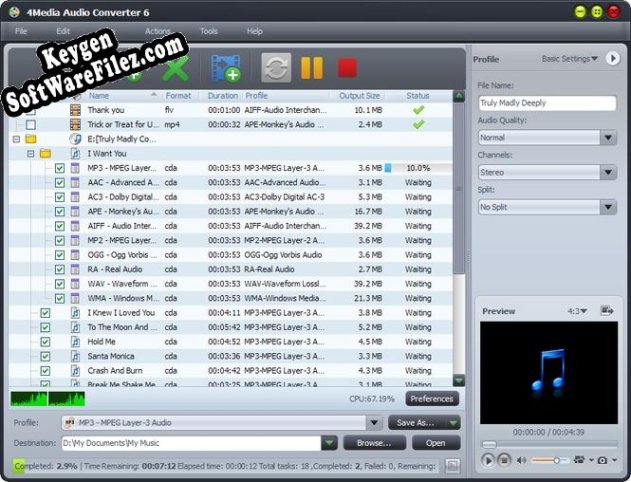 4Media Audio Converter key generator