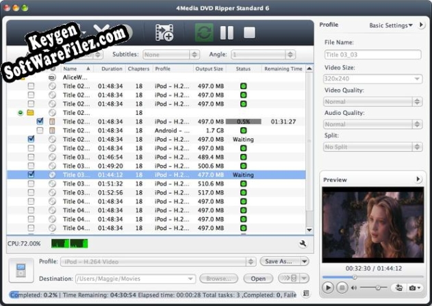 4Media DVD Ripper Standard for Mac activation key