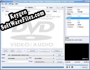 Key generator (keygen) 4Movy DVD to iPod + Video to iPod Suite