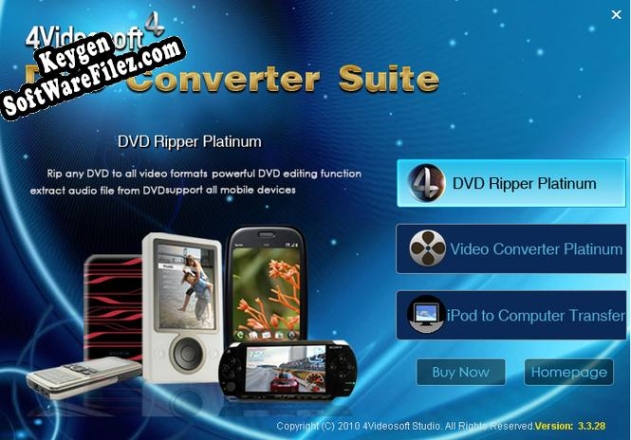 Key generator (keygen) 4Videosoft DVD Converter Suite