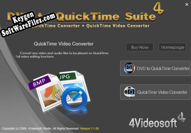 4Videosoft DVD to QuickTime Suite activation key