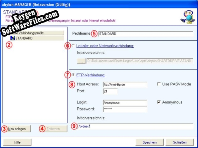 abylon SHAREDDRIVE Key generator