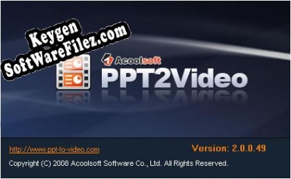 Key generator for Acoolsoft PPT2Video Converter