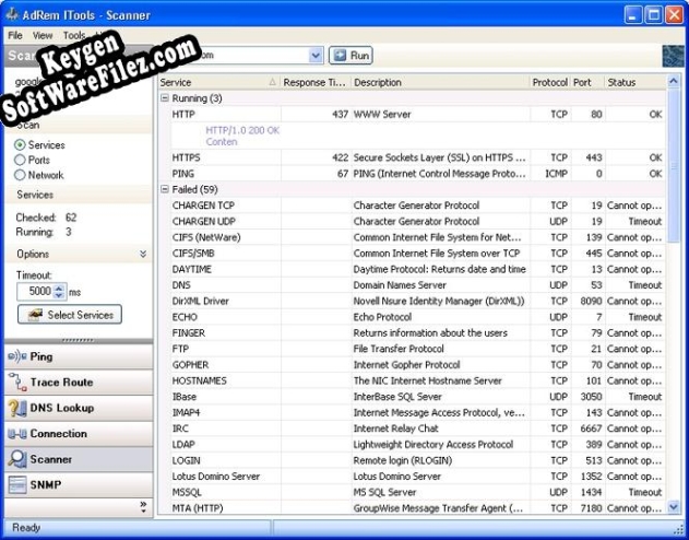 Key generator for AdRem iTools