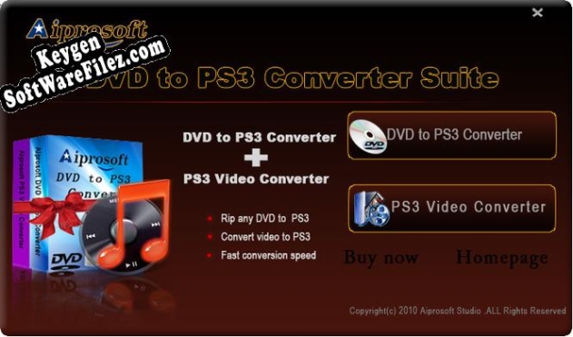 Key for Aiprosoft DVD to PS3 Converter Suite