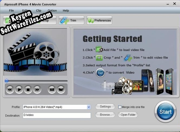 Key generator (keygen) Aiprosoft iPhone 4 Movie Converter