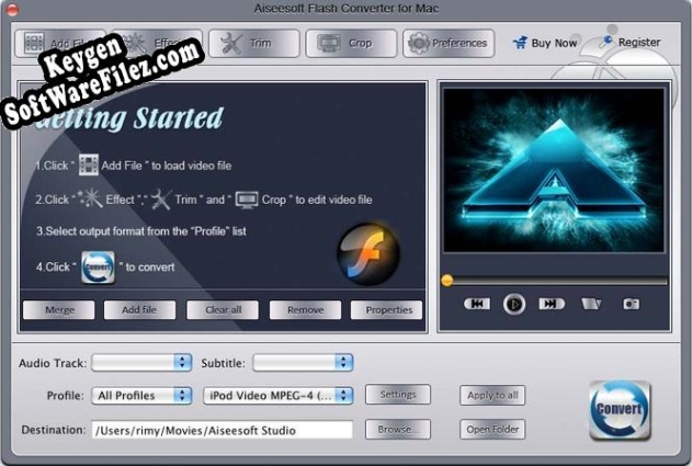 Aiseesoft Flash Converter for Mac key generator