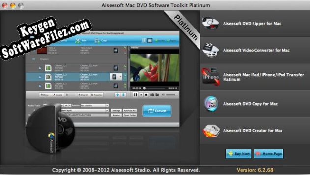 Aiseesoft Mac DVD Toolkit Platinum Key generator