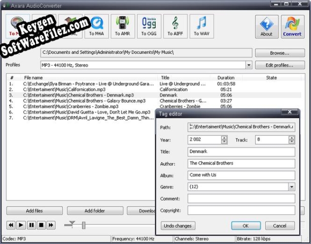 Key generator for All-in-One Audio Converter professional edition