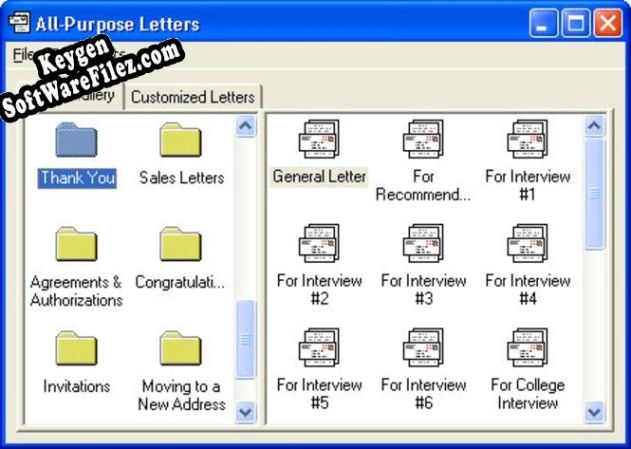 All-Purpose Letters serial number generator