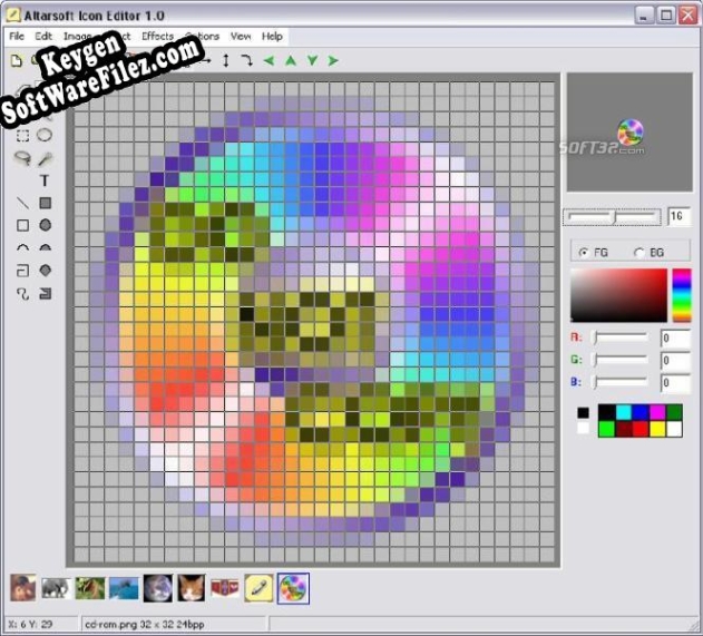 Key for Altarsoft Icon Editor