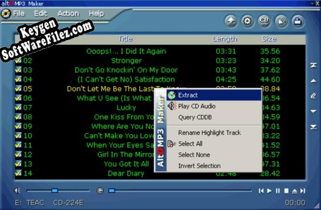 Activation key for Alto MP3 CD Gold