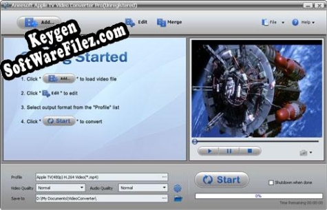 Activation key for Aneesoft Apple TV Video Converter