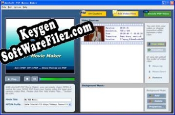 Key generator for AnvSoft PSP Movie Maker