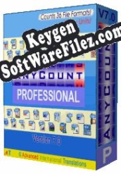 Registration key for the program AnyCount 7.0 Professional - Corporate License (7 PCs)