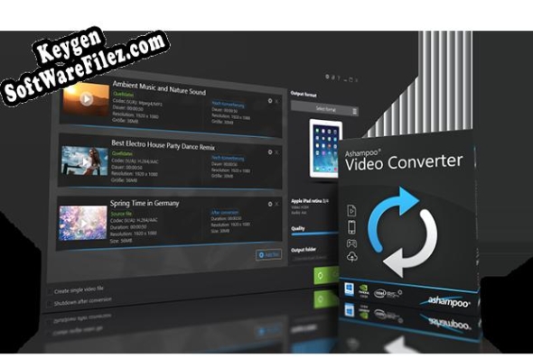 Free key for Ashampoo Video Converter