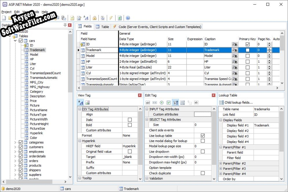 ASP.NET Maker Key generator