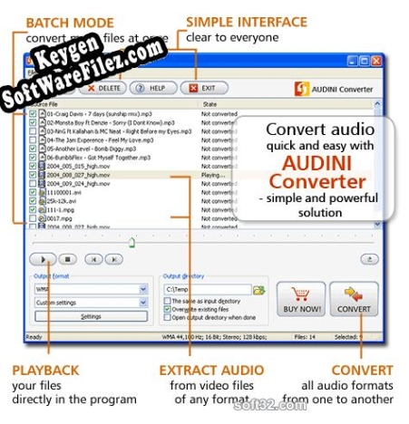 Activation key for AUDINI Converter