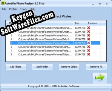 Key for AutoWin Photo Resizer