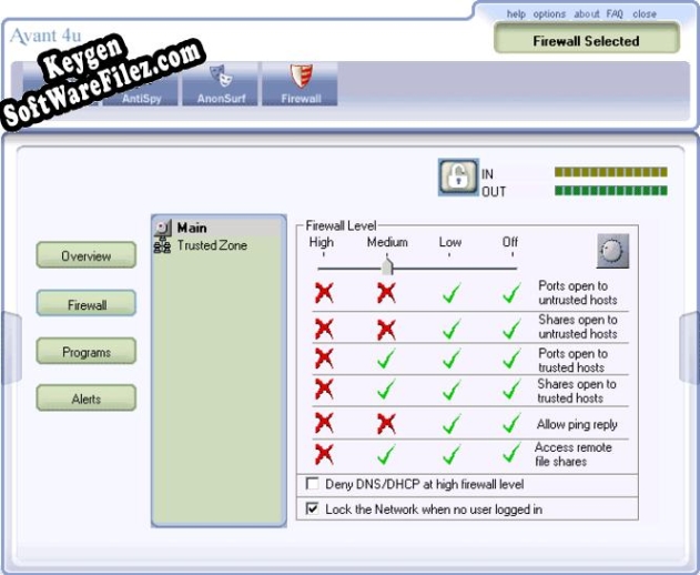 Avant4u Security Suite activation key