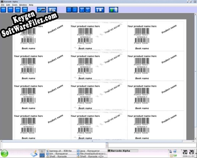 Barcode Alpha for Linux key generator