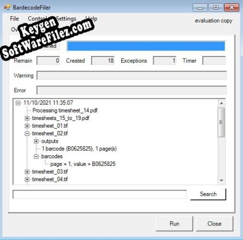 Activation key for BardecodeFiler