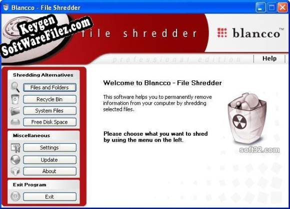 Activation key for Blancco - File Shredder