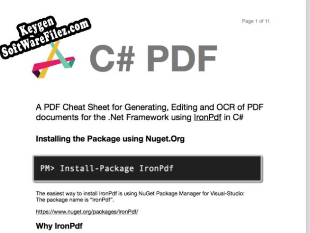 C PDF key generator