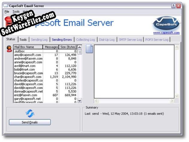 CapeSoft Email Server key free