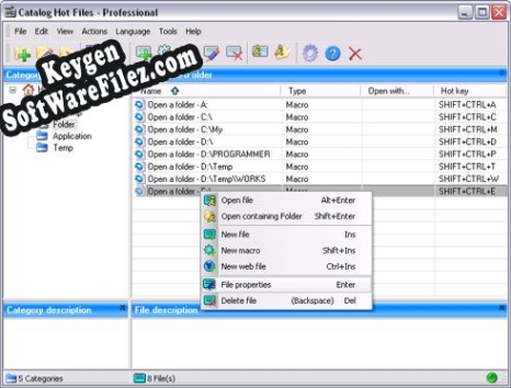 Catalog Hot Files Pro key free