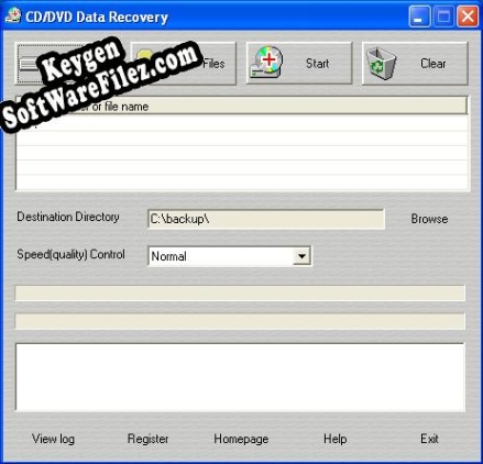 Key generator (keygen) CD/DVD Data Recovery