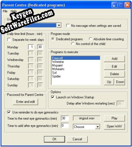 ChildCentre key generator