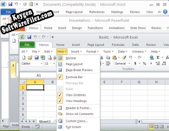 Key generator for Classic Menu for Office Standard 2010