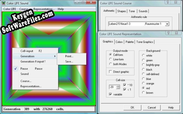 Color LIFE Sound Key generator