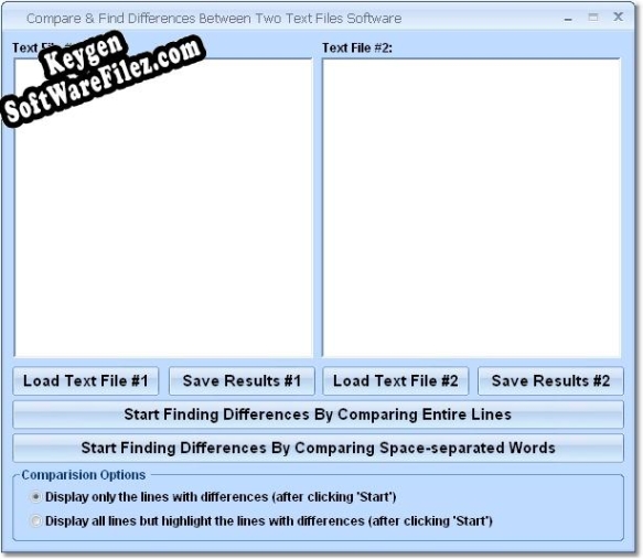 Compare Two Text Files Software activation key