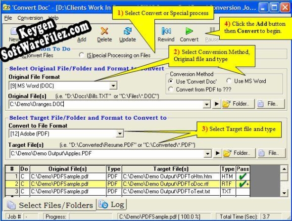 Registration key for the program Convert Doc