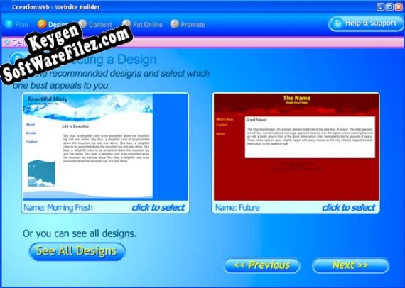 CreationWeb Business Edition key generator