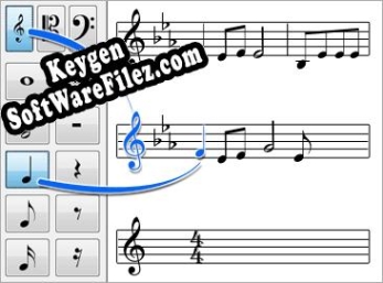 Crescendo Music Notation Editor Key generator