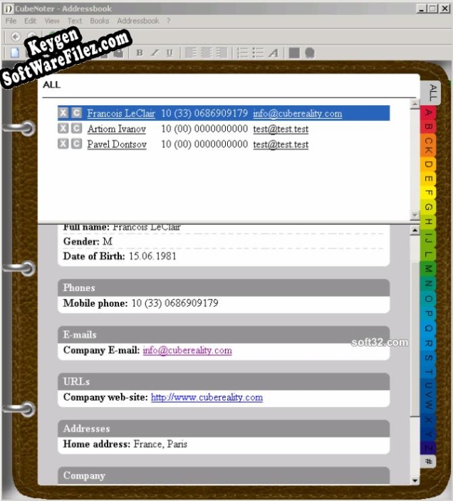 CubeNoter serial number generator