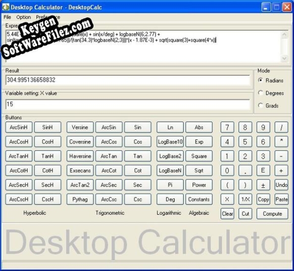 Key generator (keygen) Desktop Calculator - DesktopCalc