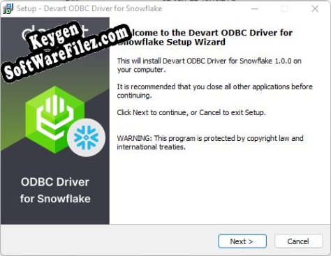 Devart ODBC Driver for Snowflake Key generator