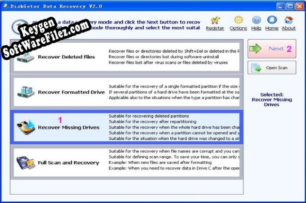 Activation key for DiskGetor Data Recovery