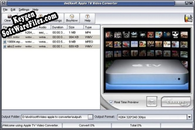 dvdXsoft Apple TV Video Converter key free