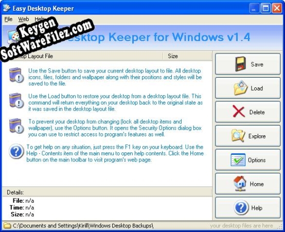 Easy Desktop Keeper activation key