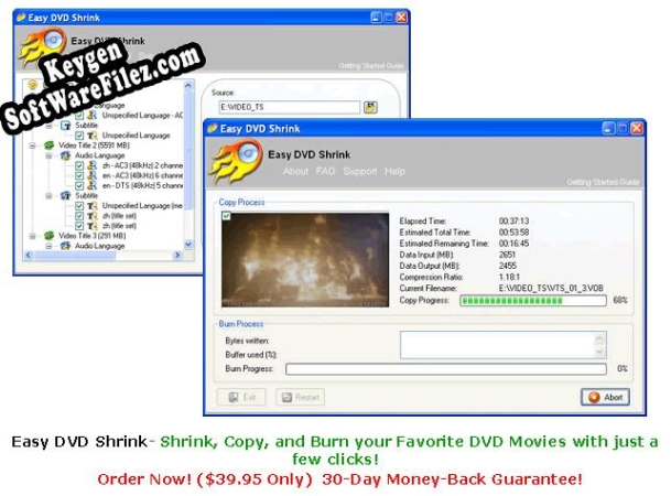 Easy DVD Shrink key free